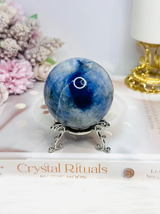 Blue Sodalite Sphere on Stand 287g