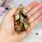 Money Agate Carved Bear 8cm