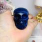 High Grade Blue Sodalite Carved Skull 6cm