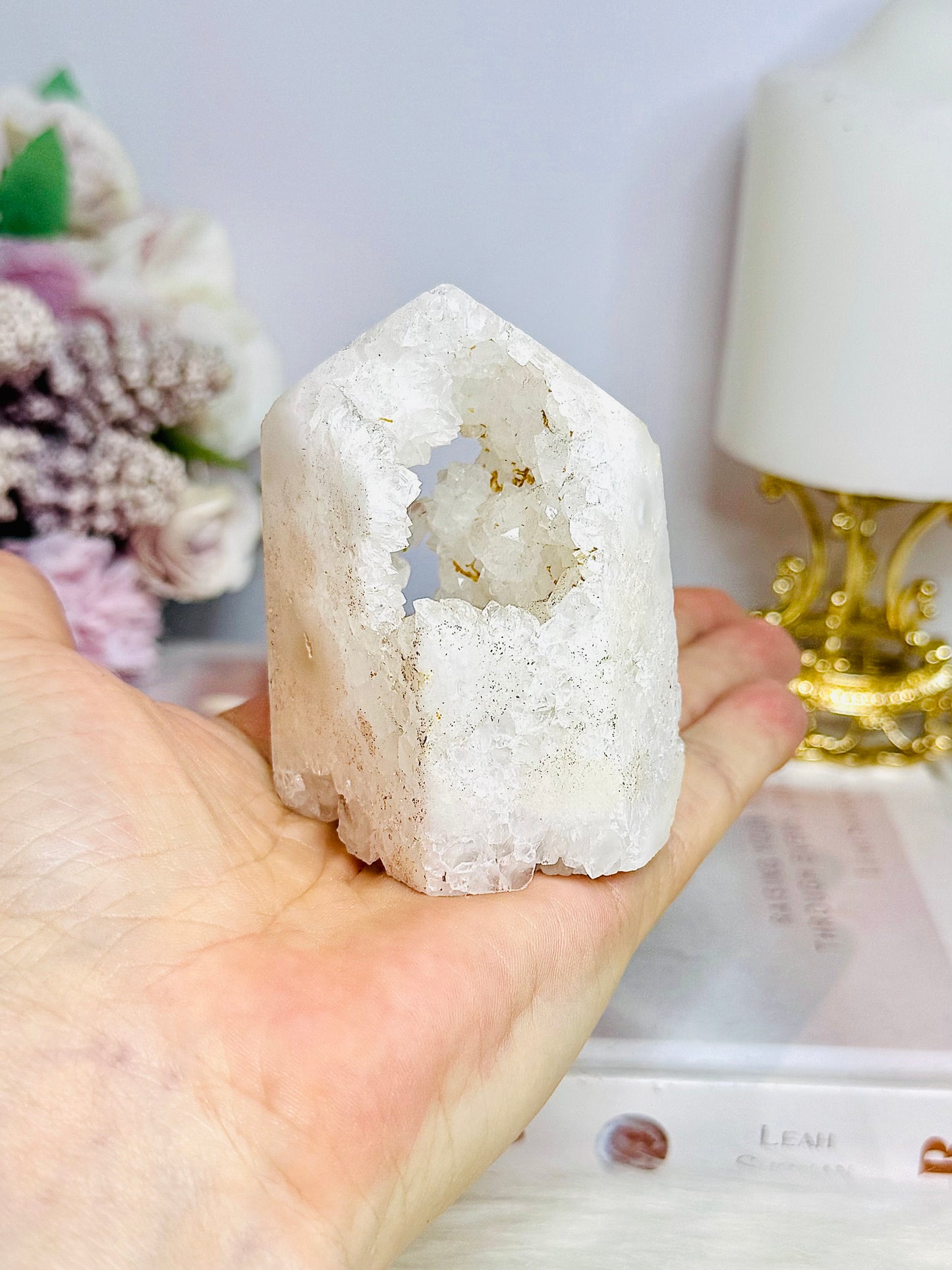 Chunky Quartz Druzy Tower 7cm