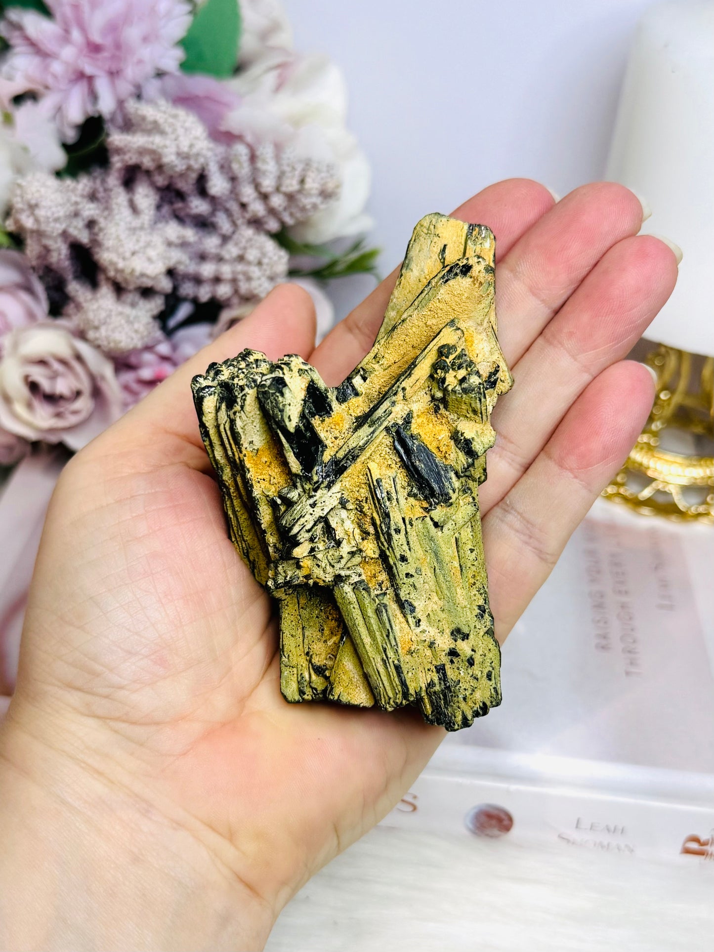 Natural Green Tourmaline Specimen 237g