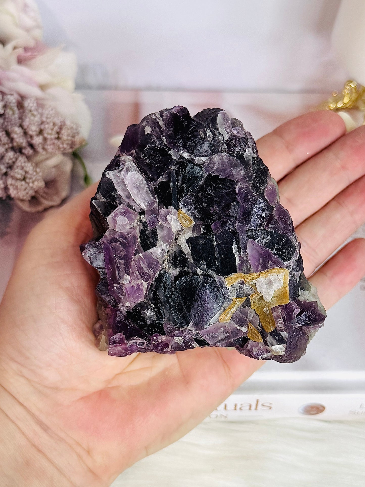 Stunning Natural Large 569gram Rough Rainbow Fluorite Specimen From Argentina