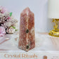 Pink Amethyst Druzy Tower | Obelisk 10.5cm