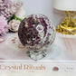 Pink Tourmaline Large Sphere On Stand 386g