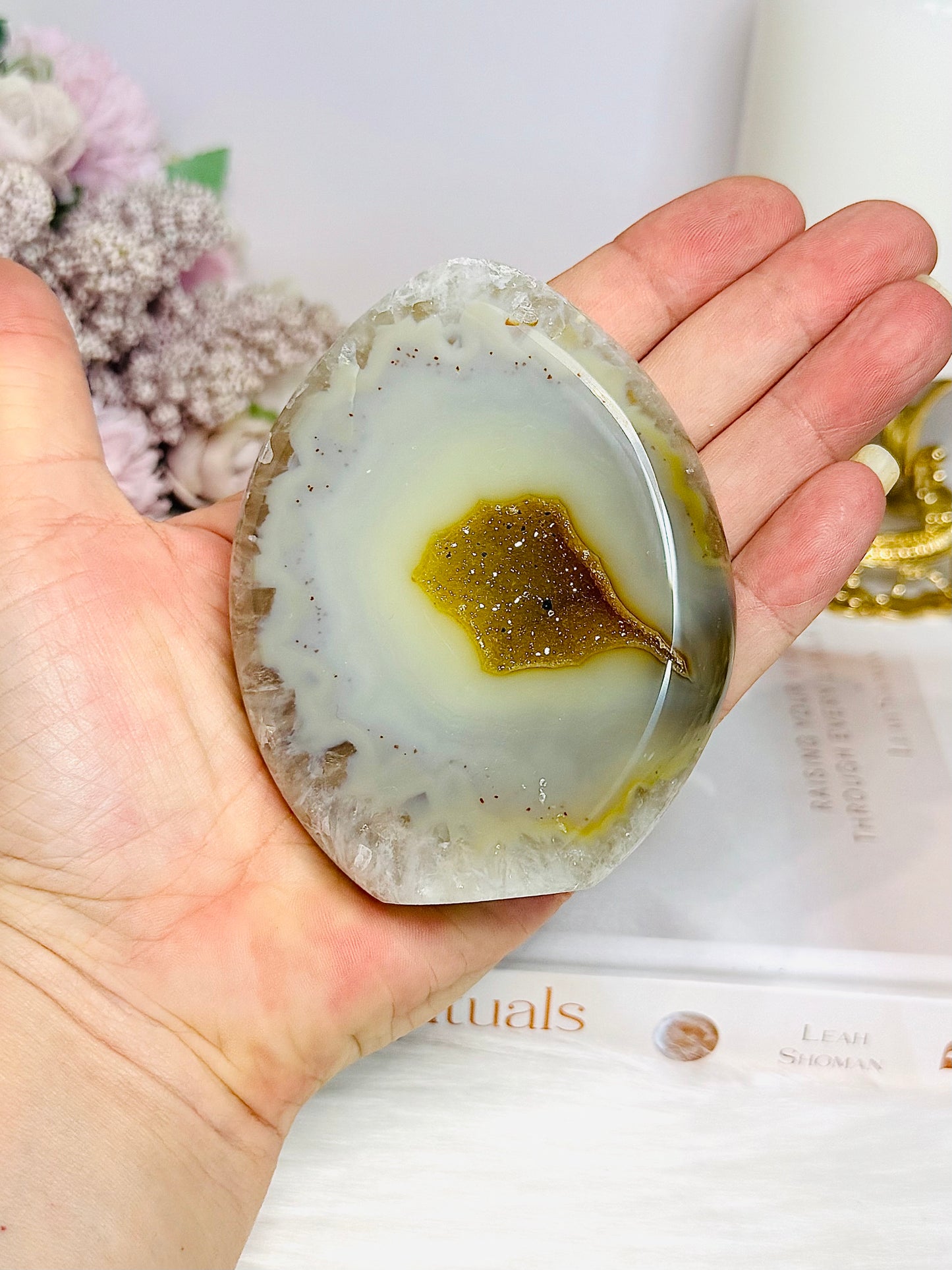 Druzy Agate Freeform From Brazil 289g