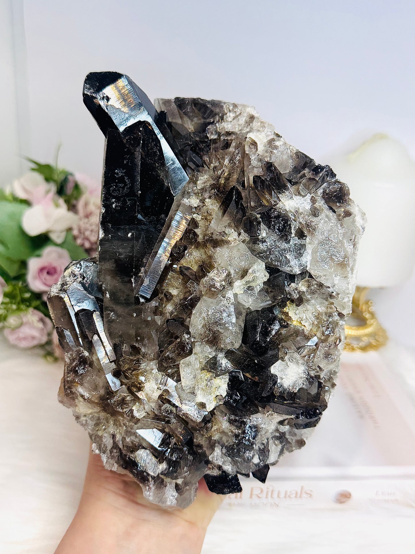 Large Smokey Quartz Specimen 1.7KG 18.5cm
