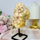 Natural Pink Amethyst Freeform Specimen On Stand 16cm 651grams