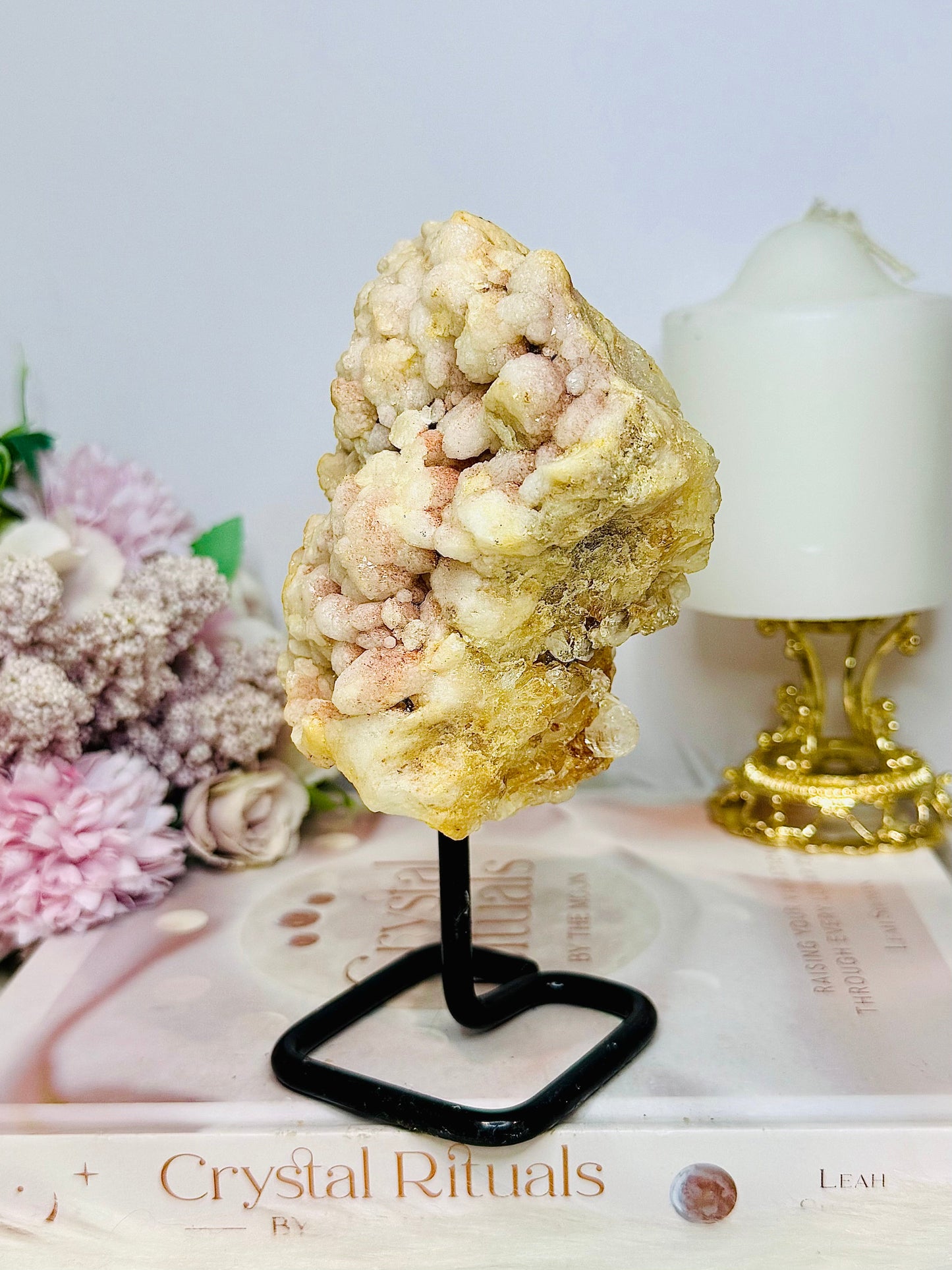 Natural Pink Amethyst Freeform Specimen On Stand 16cm 651grams