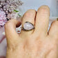 Sterling Silver Rose Quartz Ring Size 7