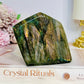 Labradorite Freeform Pink & Purple Flash ~ (Imperfection on face of slab) 282g 8cm
