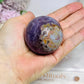 Crazy Lace Amethyst Sphere on Stand 184g