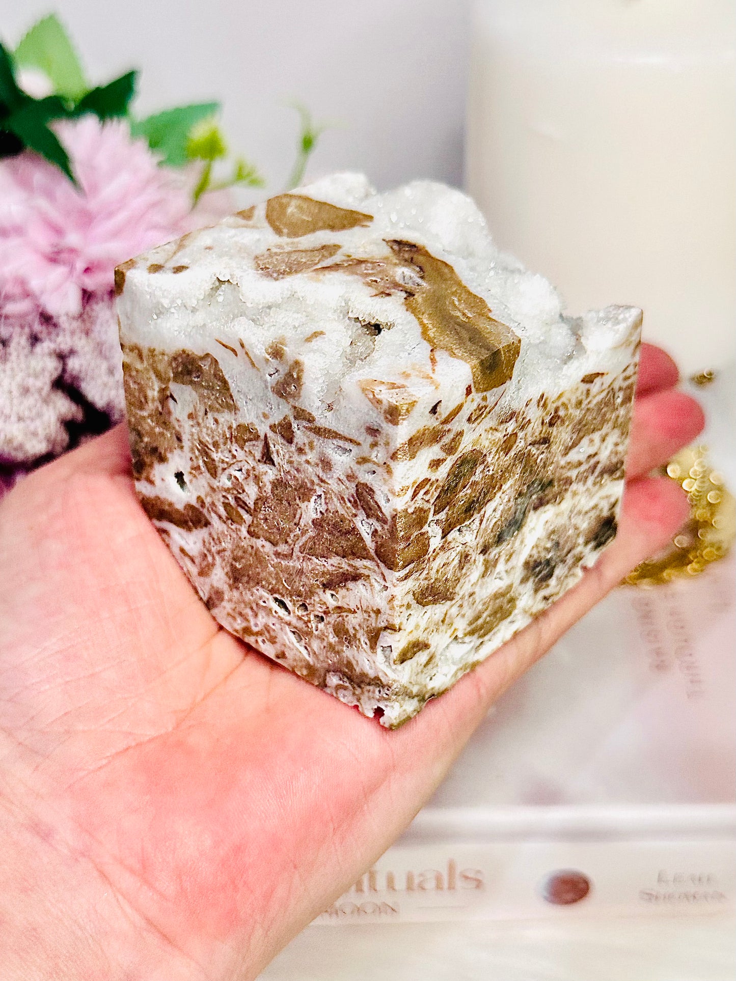 Incredibly Gorgeous Large 477gram Druzy Sphalerite Cube