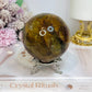 Large Hematoid Quartz Sphere On Stand 629g