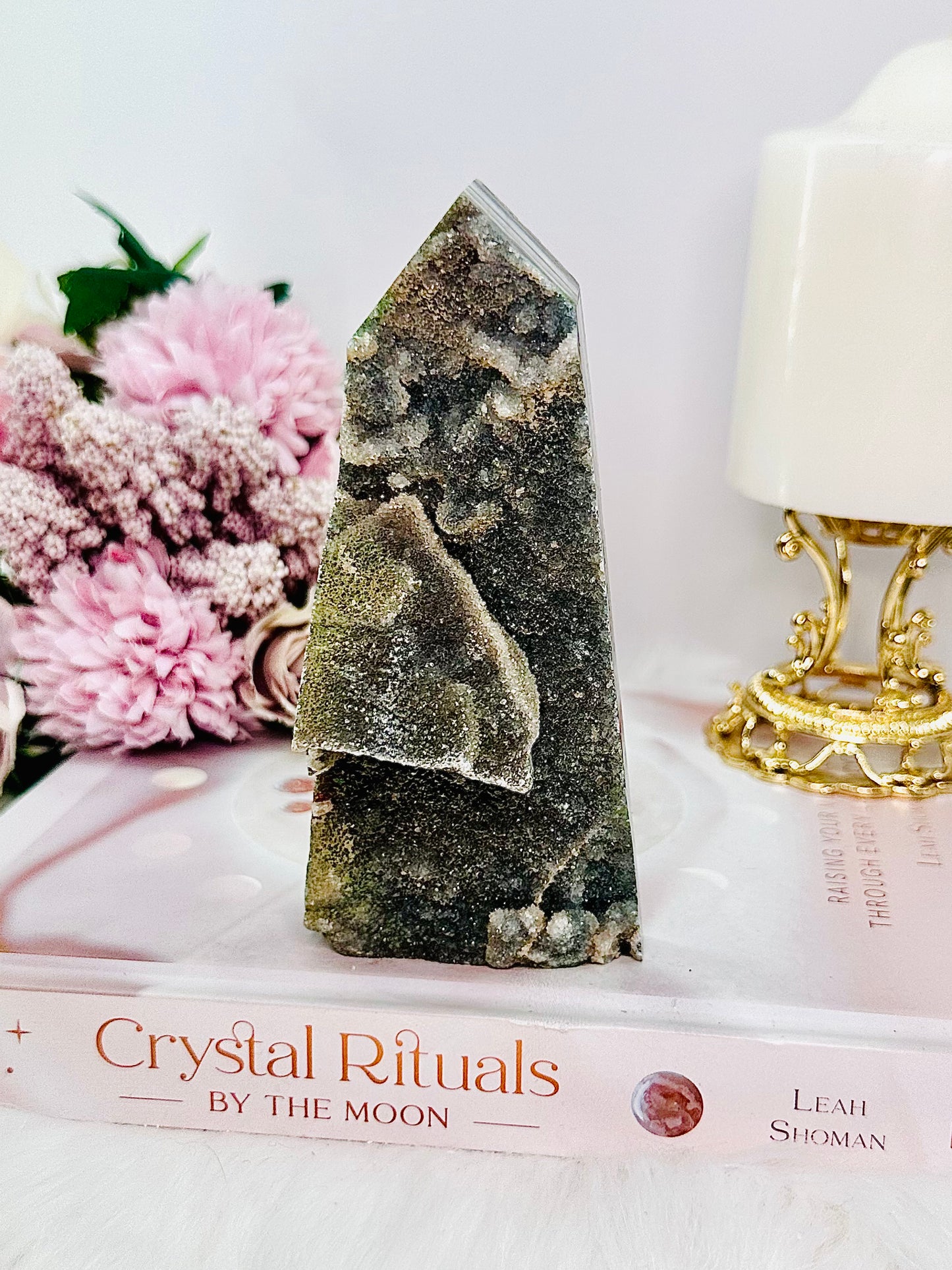 Harmony & Balance ~ Beautiful 13cm Druzy Sphalerite Tower