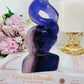 Purple Fluorite Carved Flamingo 510gram 14cm