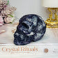 Purple Sphalerite Druzy Skull 8cm 419g