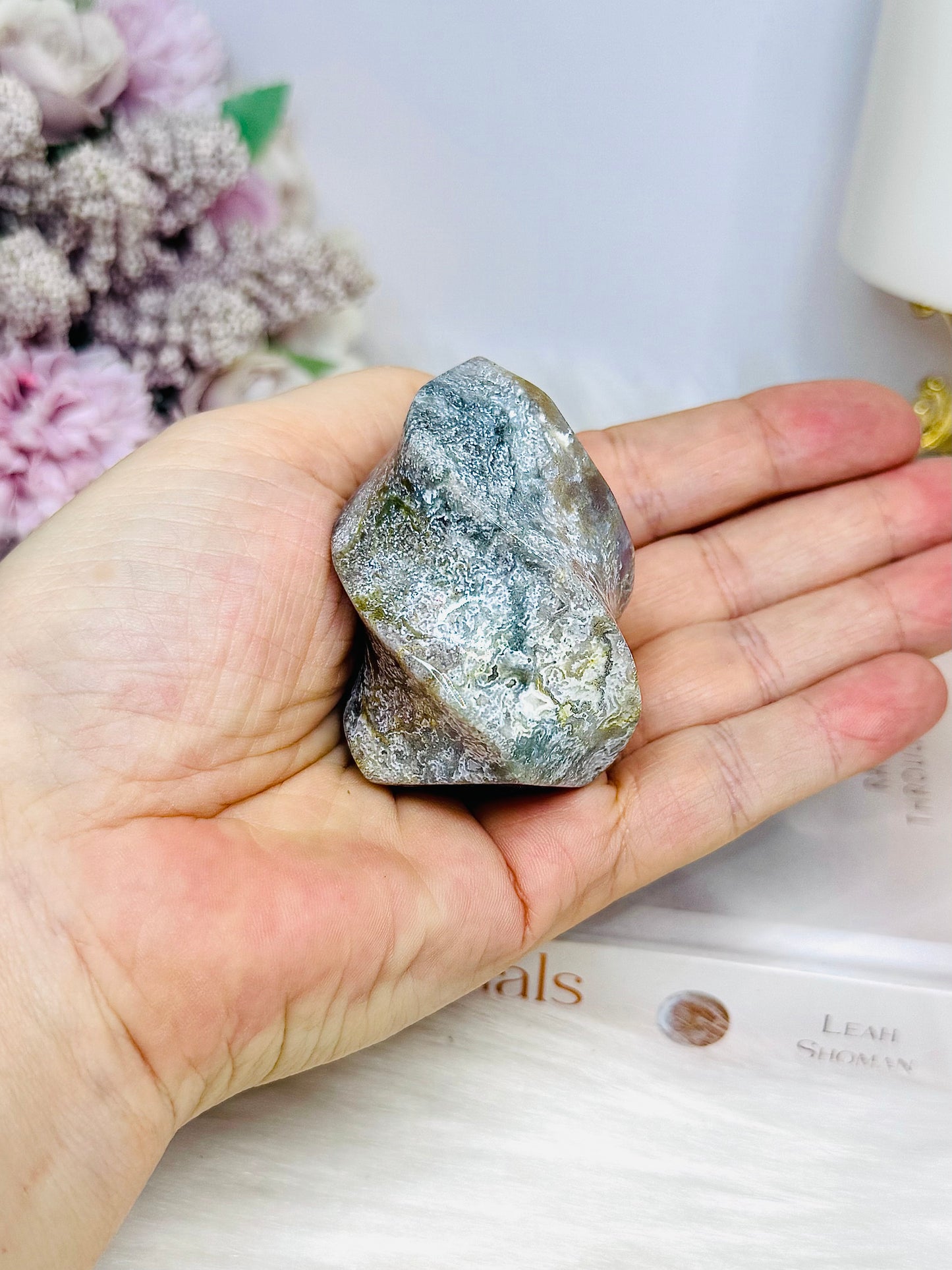 Ocean Jasper Carved Flame 5.5cm