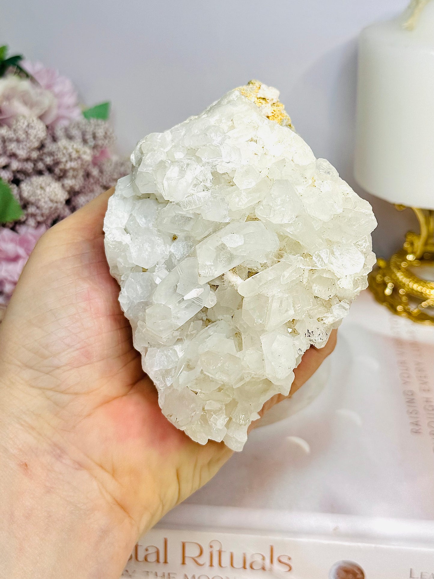 Large Clear Quartz Cluster Specimen 12cm 462g