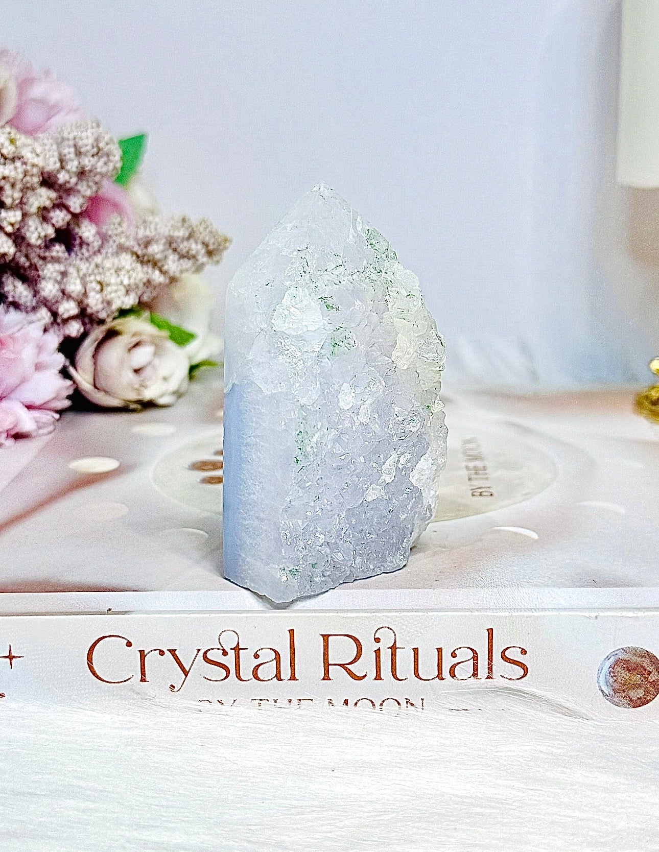 Druzy Blue Lace Agate Tower 7cm