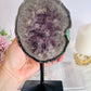 Classy & Fabulous Large 20.5cm 1.13KG Amethyst Agate Slab On Stand From Brazil