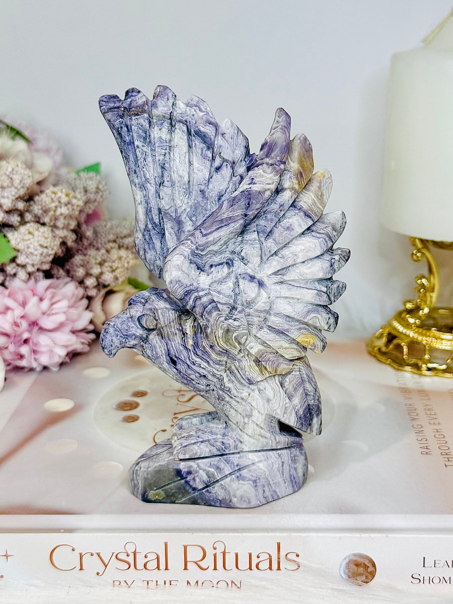 Tiffany Stone Carved Eagle | Bird 13cm
