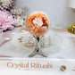 Carnelian Flower Sphere on Stand 106g