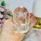 High Grade Clear Quartz Chunky Tower with Rainbows 10cm 324g