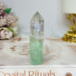 High Grade Watermelon Fluorite Tower Full of Rainbows 7.5cm