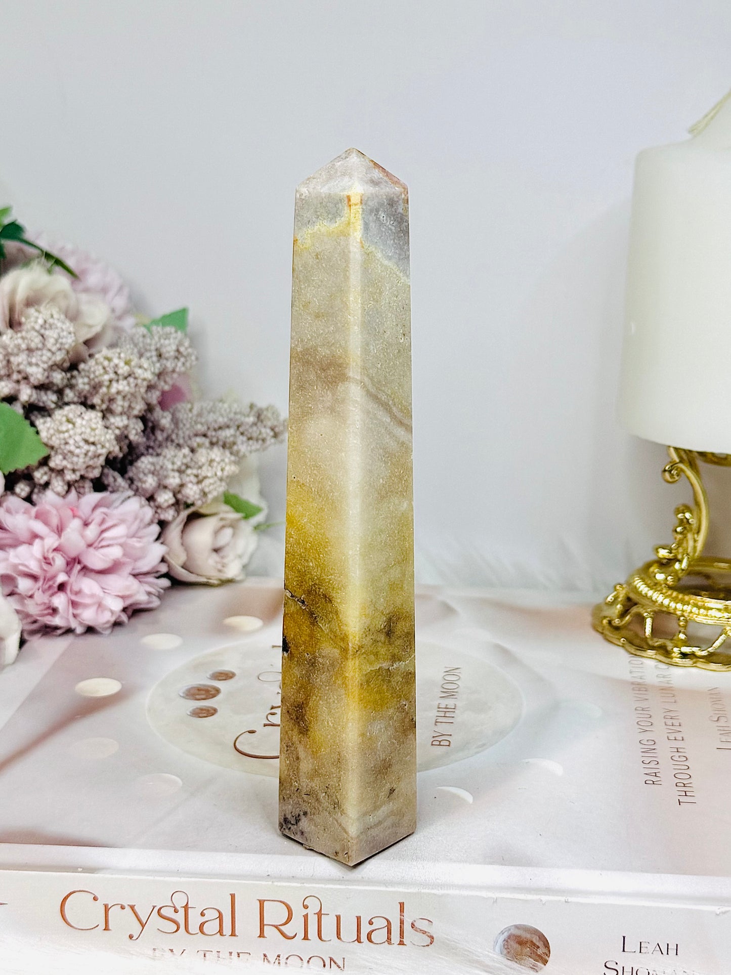 Pink Amethyst Druzy Tower 14.5cm