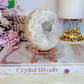 Druzy Flower Agate Egg On Stand 351grams