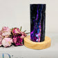 Stunning 13cm 535gram Colourful Fluorite Lamp on Light Stand