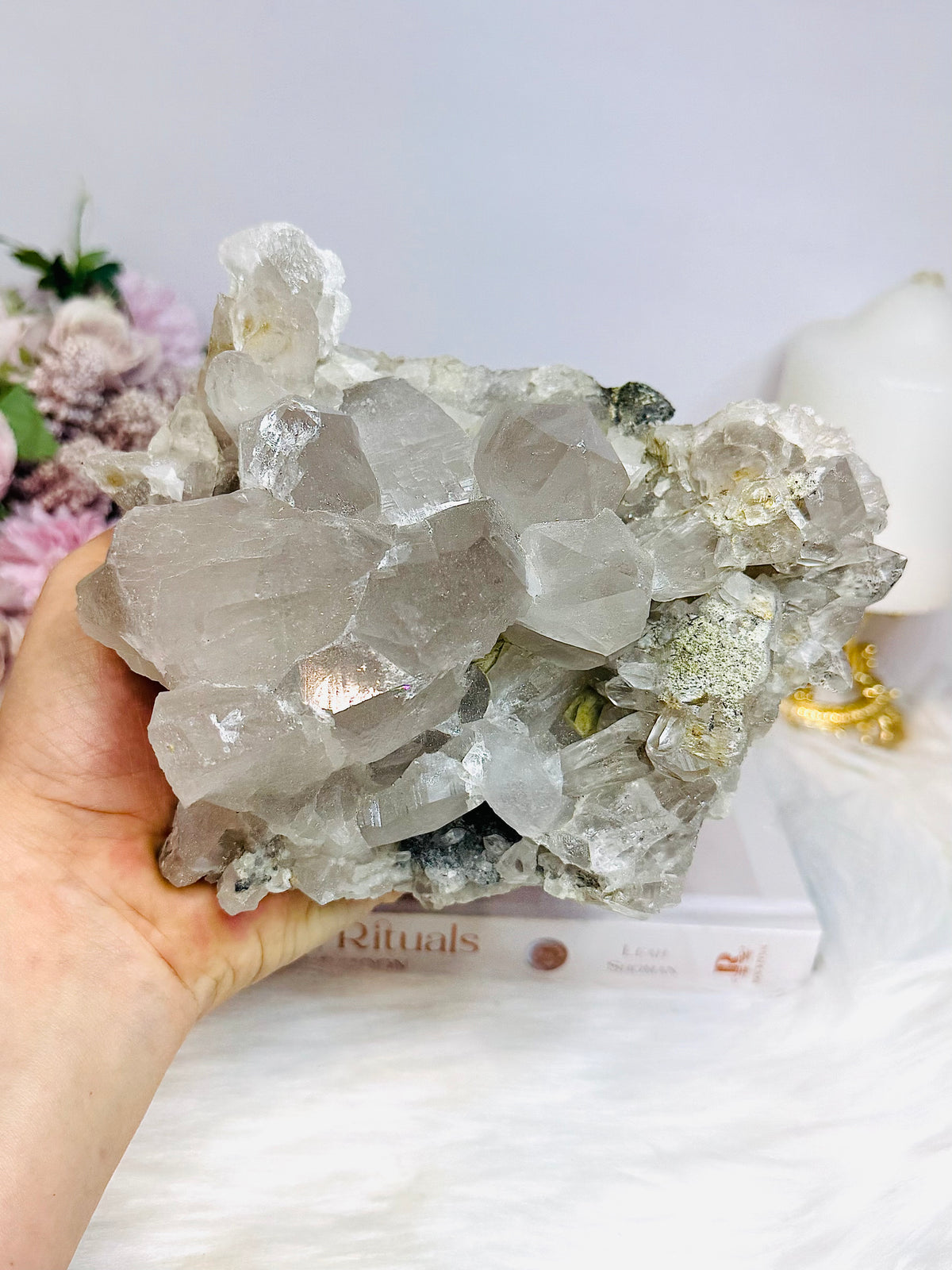 Large Smokey Quartz Natural Cluster 1.3KG