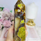 Large Green Opal Druzy Chunky Tower 18cm 668g