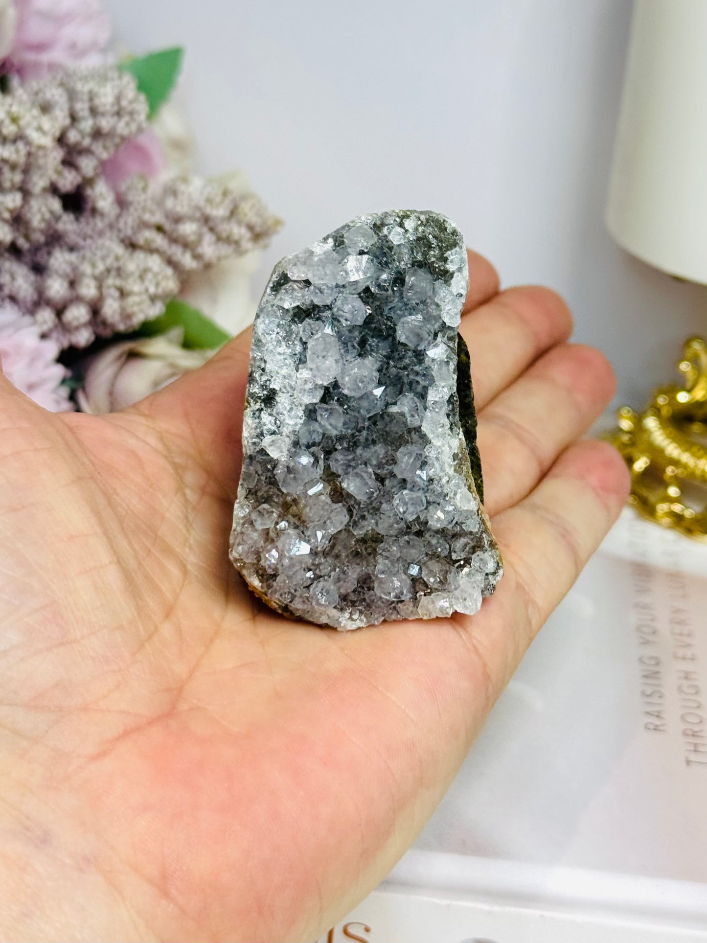 Amethyst Base Cut Cluster 5cm