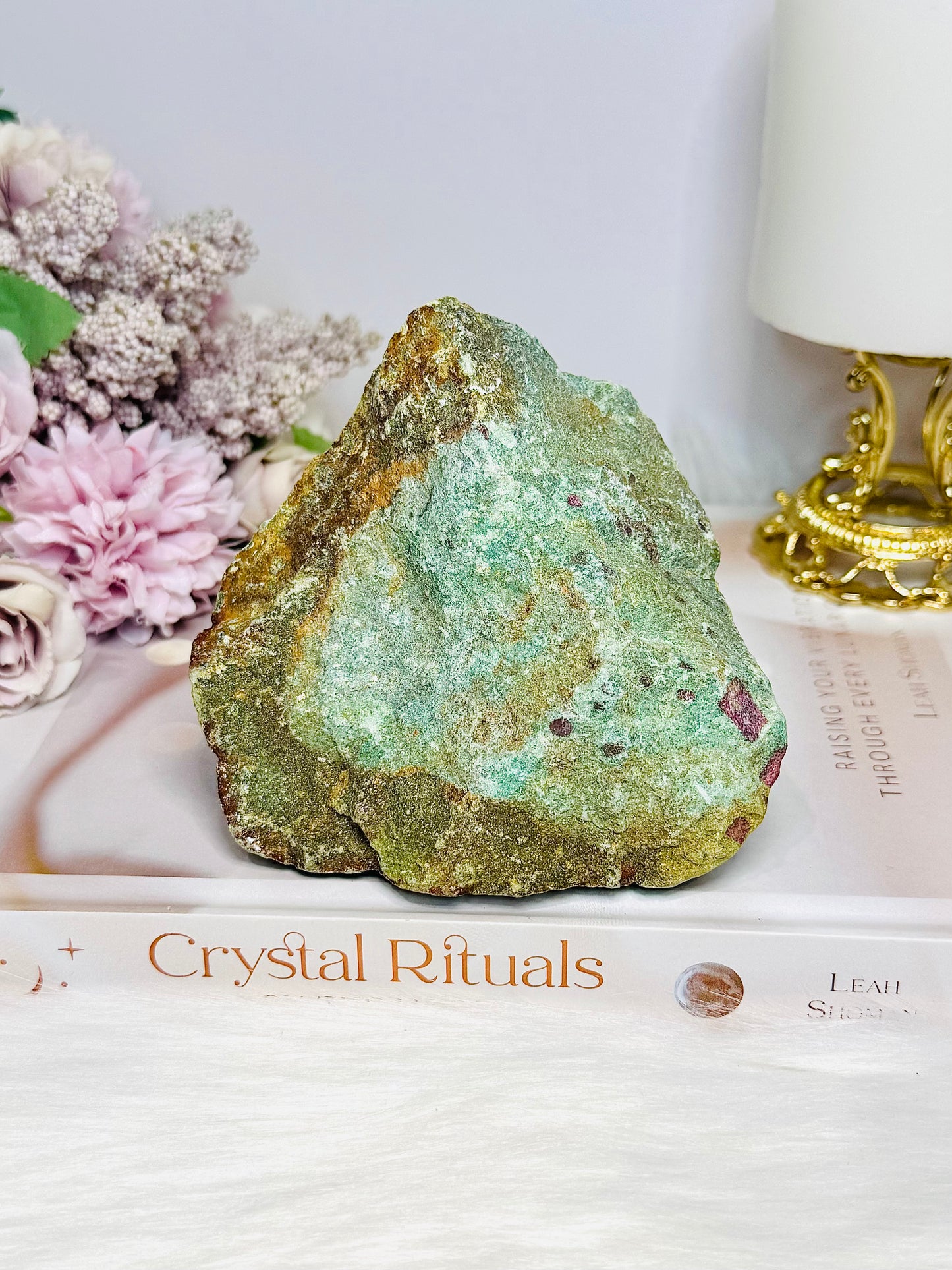 Raw Natural 712 Ruby Fuchsite Specimen