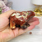 Money Agate Polar Bear Carving 8cm