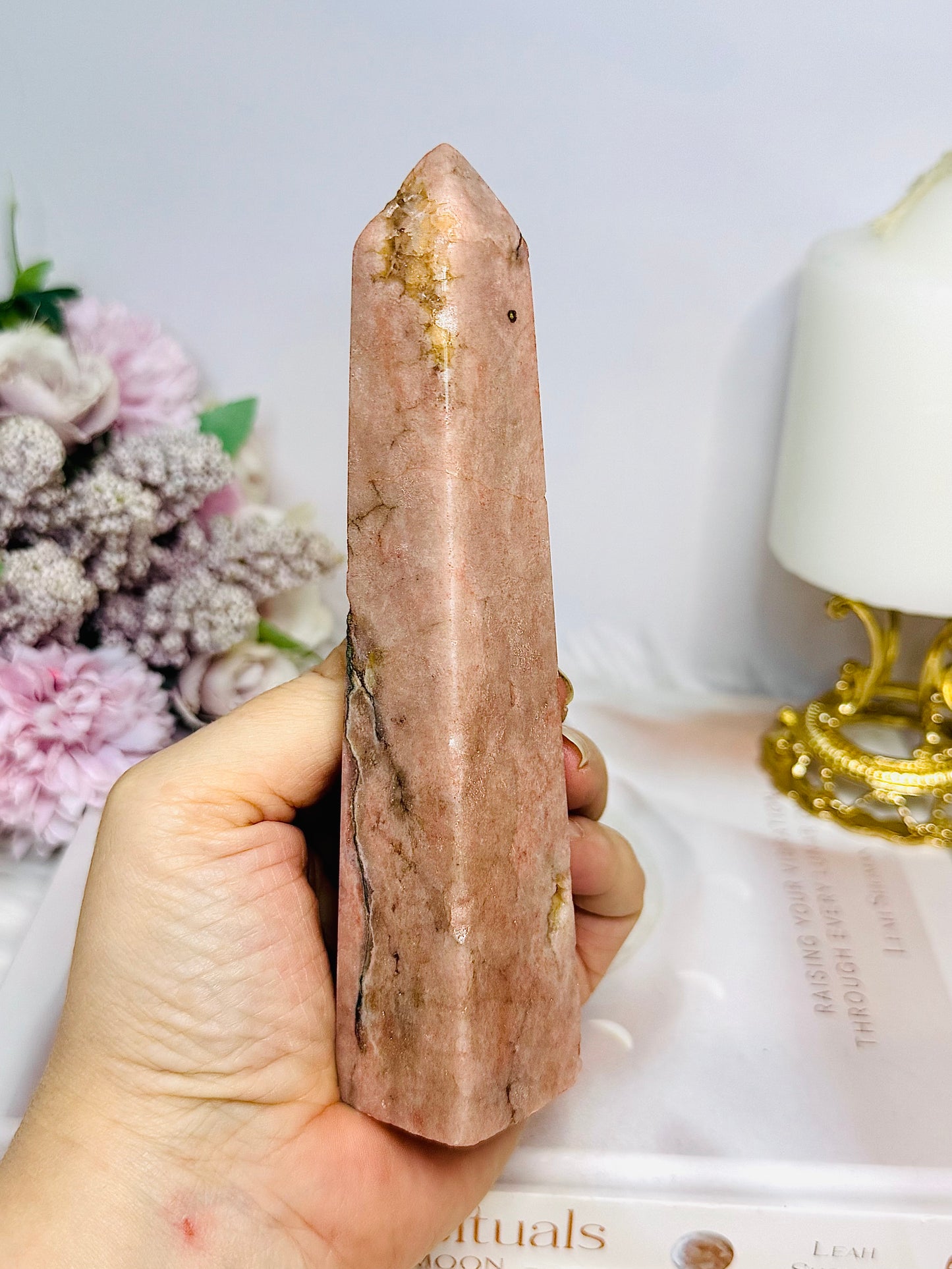 Large Pink Amethyst Tower | Obelisk 15cm