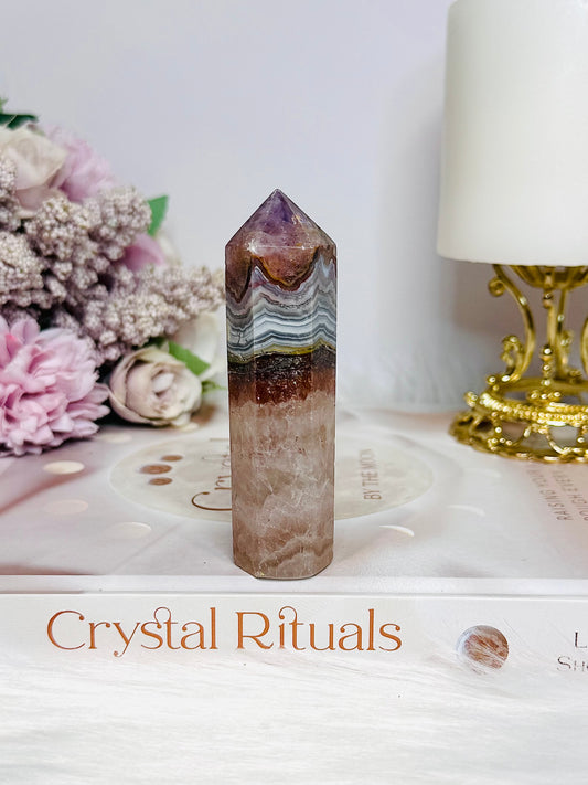Amethyst X Agate Tower 9cm