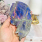 Large Labradorite Butterfly Wings With Purple Flash 21cm Tall