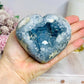 High Grade Blue Celestite Druzy Heart 9cm 663g