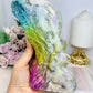 Large Aura Quartz Carved Angel 17cm 710g