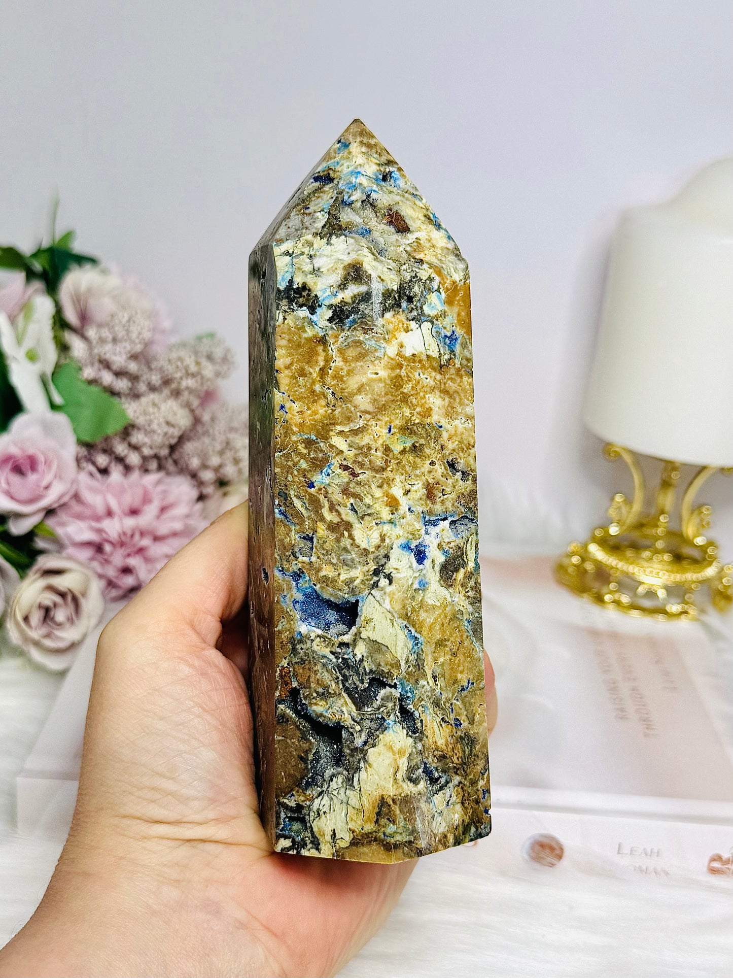 Large Chunky Azurite Tower 15.5cm 688g