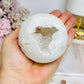 Large Moroccan Quartz Druzy Sphere On Stand 401g