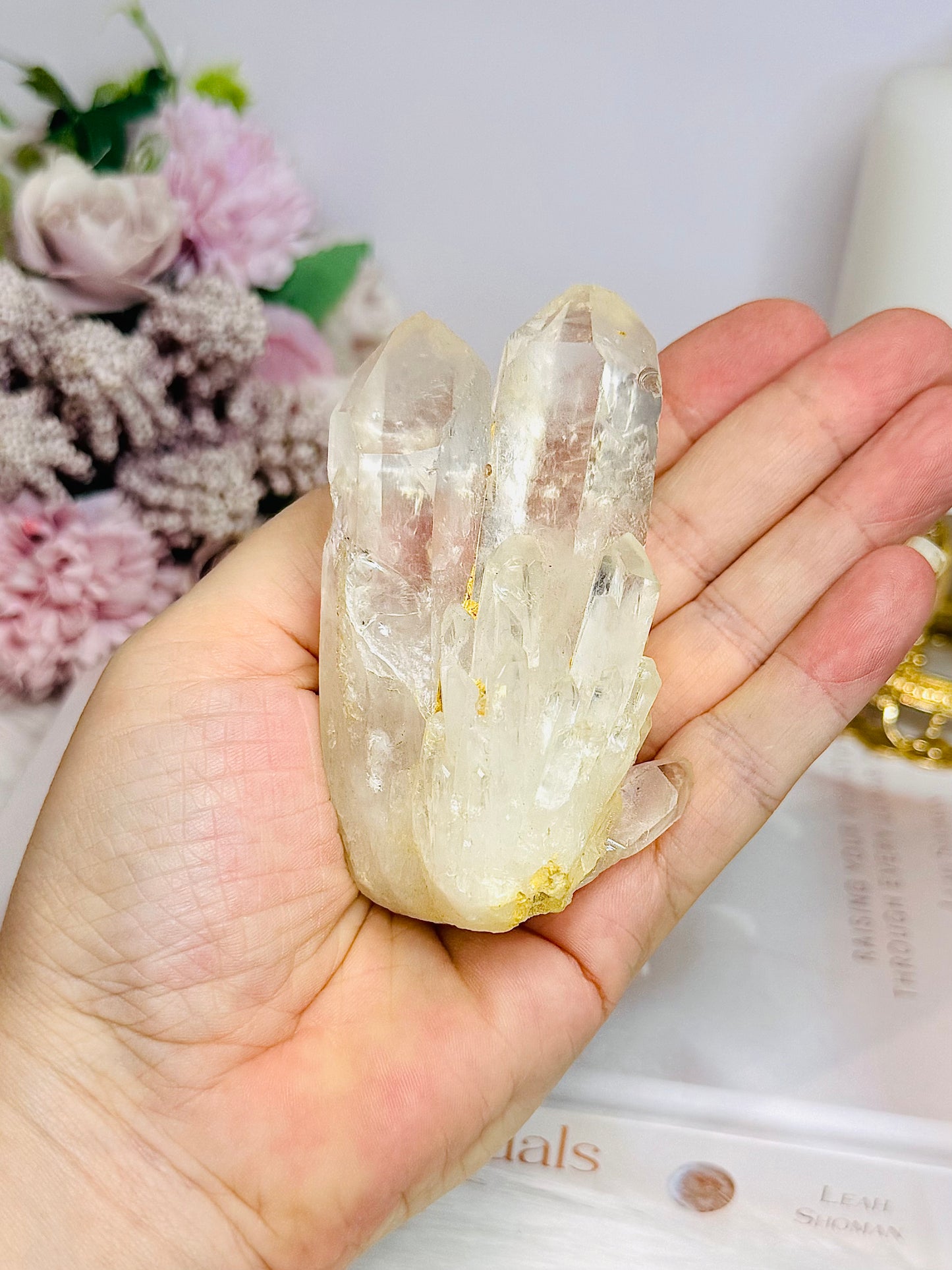 Natural Candle Quartz Specimen 8.5cm