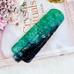 Beautiful Green Fluorite Carved Feather 14.5cm