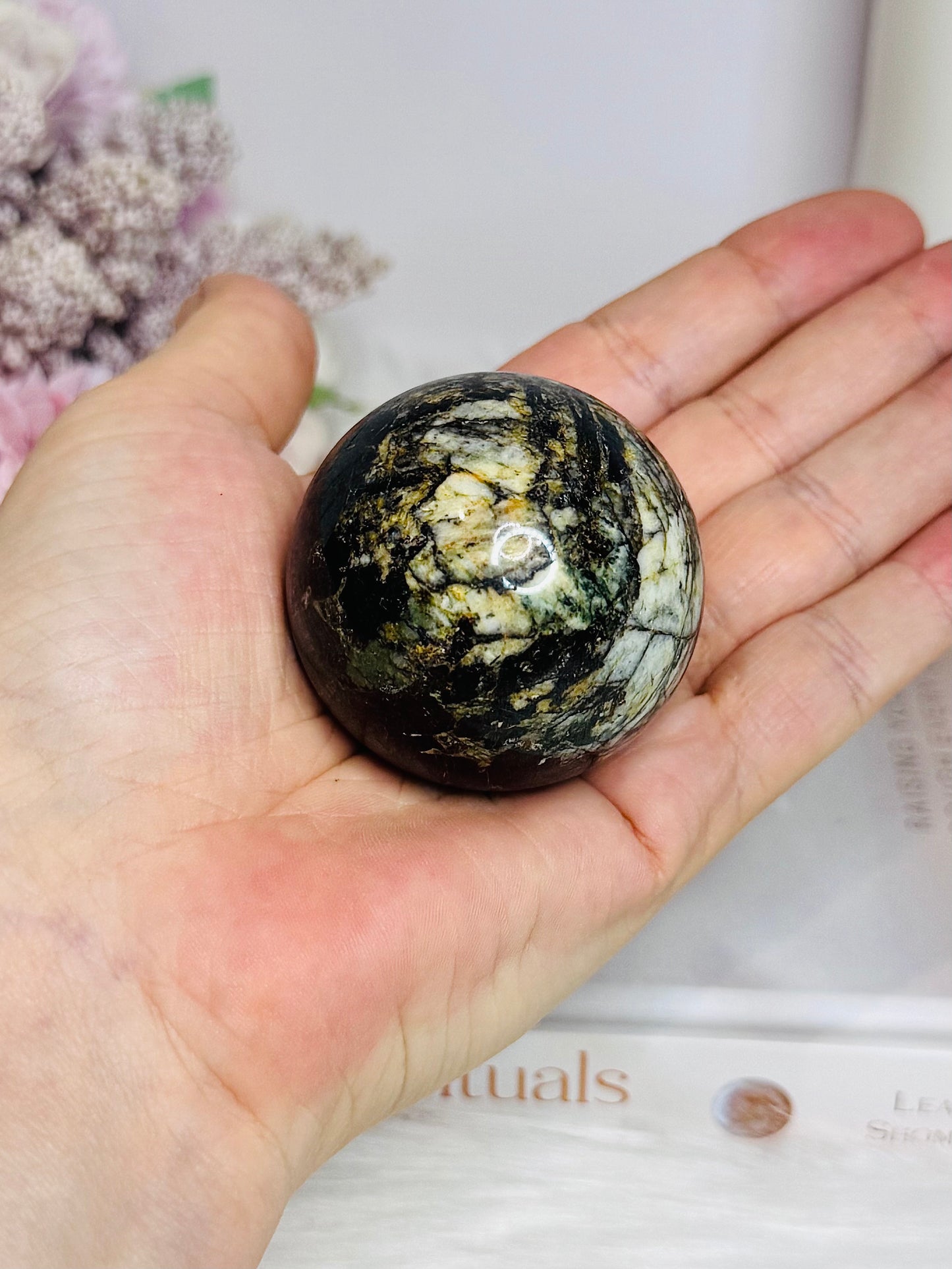 Rare Natural Purpurite Sphere On Stand 168g