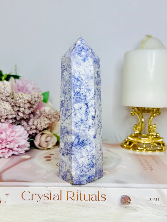 Large Chunky Tiffany Stone Tower 14.5cm
