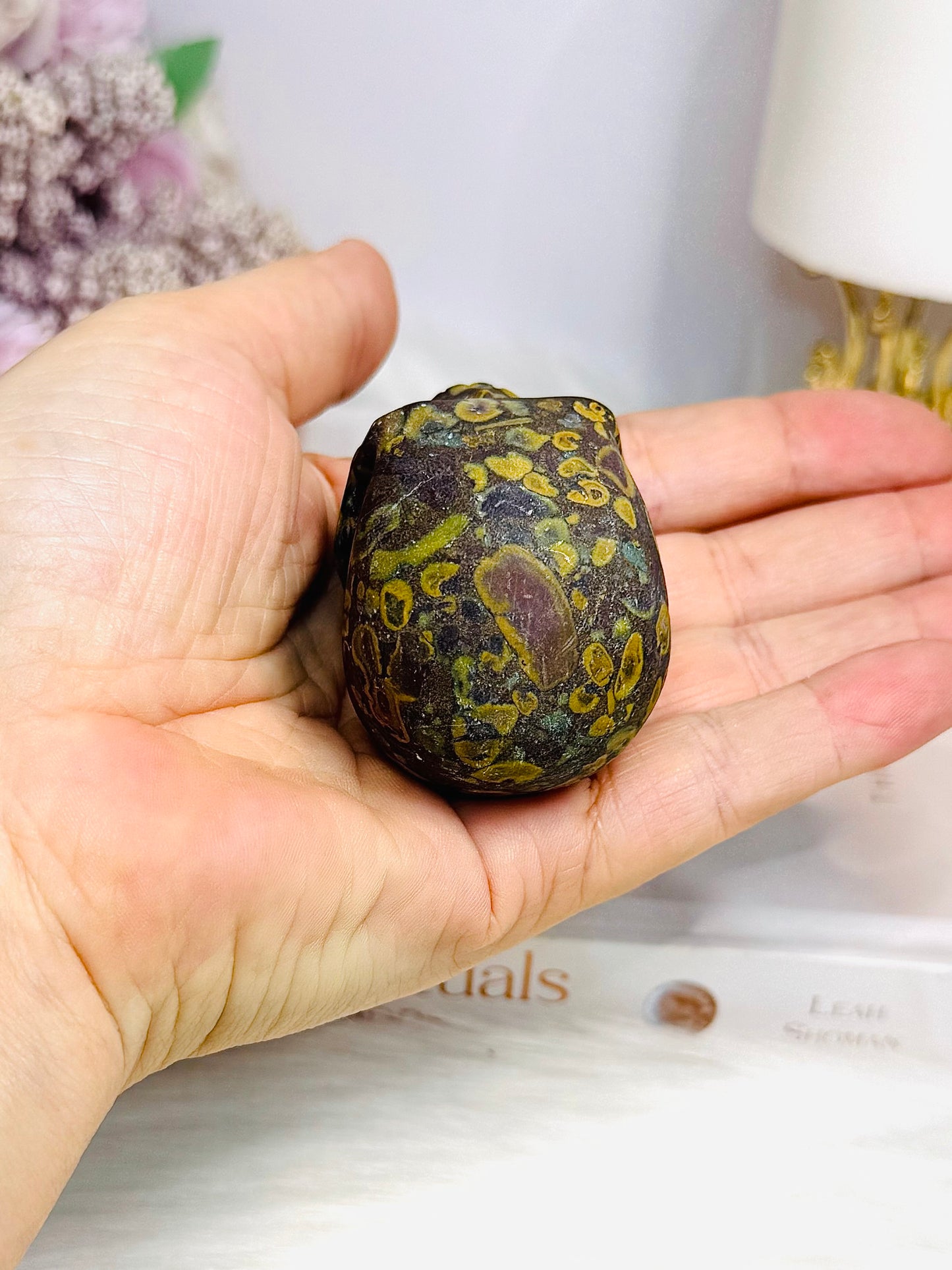 Fruit Jasper Carved Skull 6cm