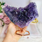 Amethyst Natural Cluster on Rose Gold Stand 497g