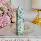 Natural 8cm Kiwi Jasper Tower | Point